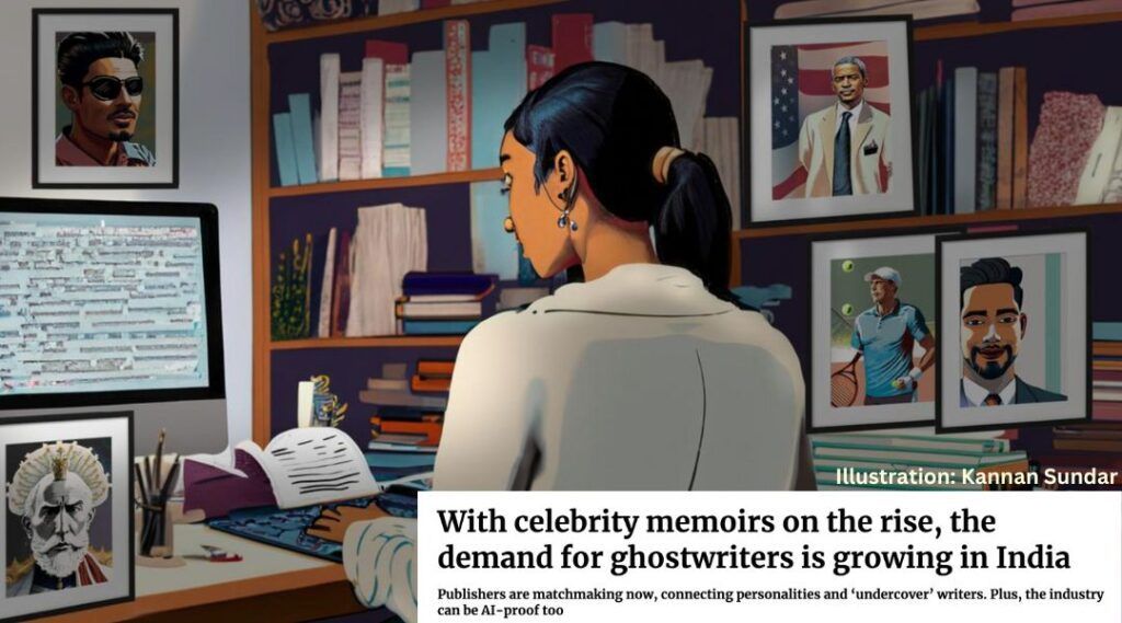 Swati Daftuar interviewed ghostwriters for a The Hindu feature.